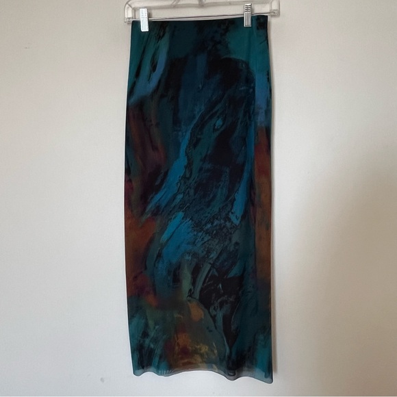 Zara Mesh Asymmetrical Top & Midi Skirt Set S | Screen Worn Cruel Intentions - Picture 12 of 14